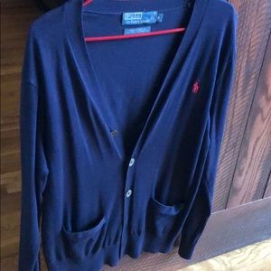 Polo Ralph Lauren Thin Blue Cardigan - S